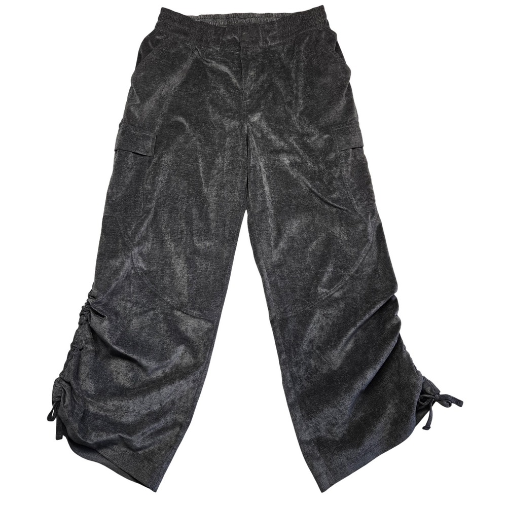 Jordan Track Pants Mens XL Gray Loose Fit Cargo Ruched Hem Athletic Jumpman